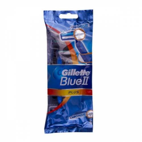 Aparat de Ras Clasic cu 2 Lame - Gillette Blue II Plus - 5 buc