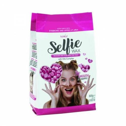 Ceara traditionala elastica pentru epilarea faciala tip granule - Selfie Italwax 500 g