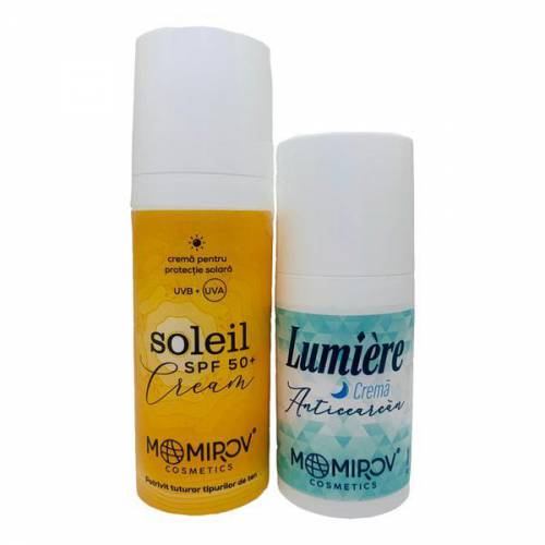 Set Anticearcan - Momirov Cosmetics - Crema Anticearcan Ochi 30ml + Crema SPF50+ 50ml