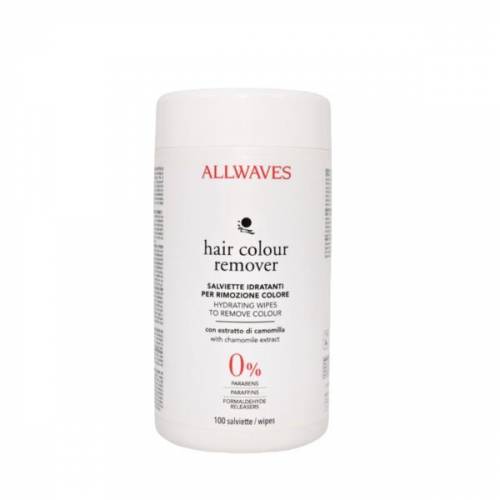 Servetele umede pentru indepartarea petelor de vopsea - cu extract de musetel Allwaves Hair Colour Remover - 100buc