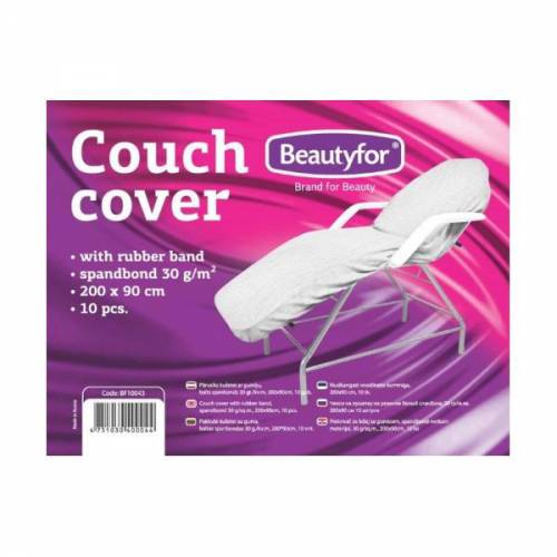 Cearceaf cu Banda Elastica - Beautyfor Couch Cover with Rubber Band - 200 x 90cm - 10 buc