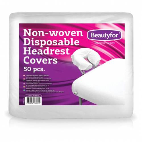 Huse Protectie Tetiera din Material Netesut de Unica Folosinta - Beautyfor Non-woven Disposable Headrest Covers - 50 buc