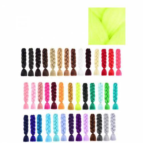 Extensii Colorate pentru Impletituri Galben Neon Lucy Style 2000 - 1 buc