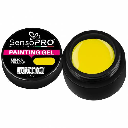 Gel UV Pictura Unghii Lemon Yellow 5ml - SensoPRO Milano
