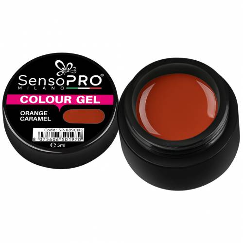 Gel UV Colorat Orange Caramel 5ml - SensoPRO Milano