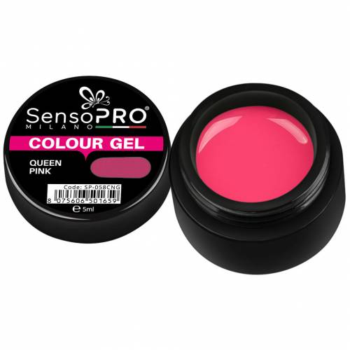 Gel UV Colorat Queen Pink 5ml - SensoPRO Milano