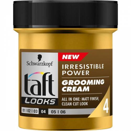 Crema de Ingrijire pentru Par - Schwarzkopf Taft Looks Irresistible Power Grooming Cream All in One: Matt Finish - Clean Cut Look 4 - 130 ml