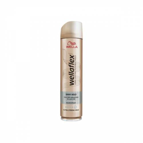 Fixativ pentru Stralucire cu Fixare Extra Puternica - Wella Wellaflex Hairspray Shiny Hold Ultra Strong Hold - 250 ml