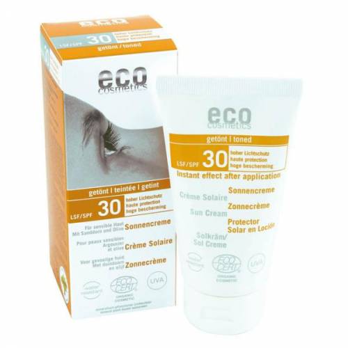 Crema Bio pentru Protectie Solara Inalta SPF 30 Nuantata Eco Cosmetics - 75ml