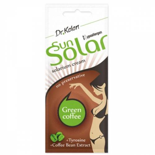 Plic Crema pentru Solar cu Cafea Verde - Dr Kelen SunSolar Green Caffe - 12 ml