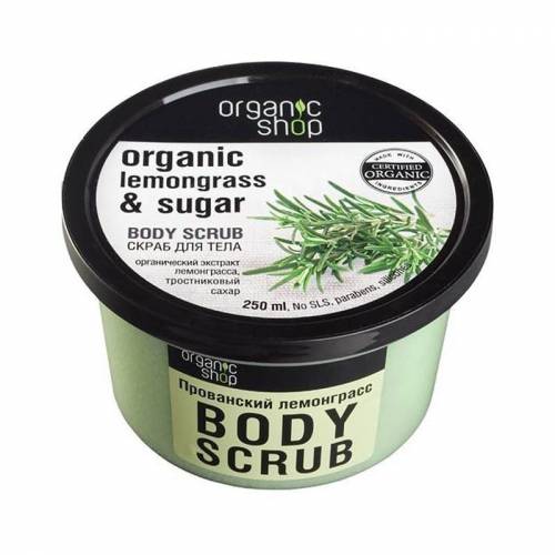 Organic shop lemongrass sugar exfoliant de corp