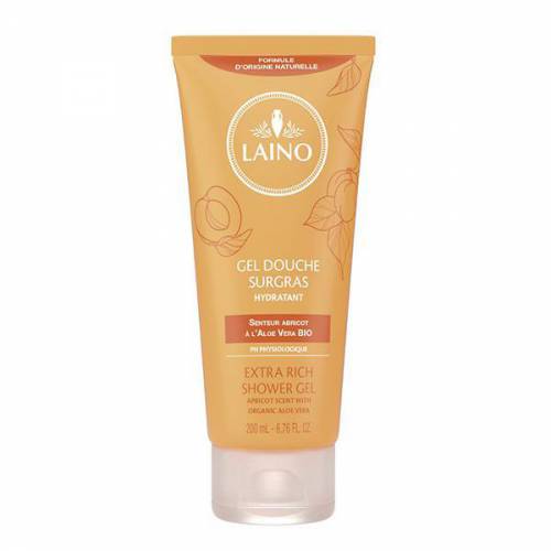 Gel de dus surgras cu caise si aloe vera Laino 200ml