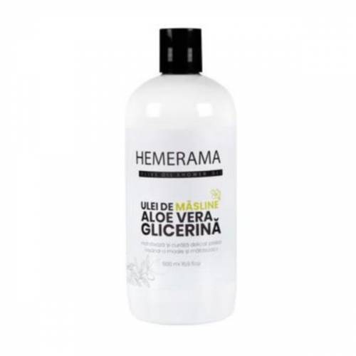 Gel de Dus cu Ulei de Masline - Aloe Vera si Glicerina-Hemerama - 500ml