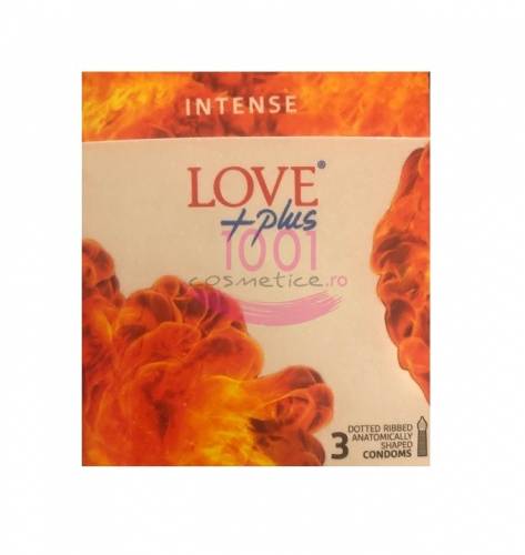 Love +plus intense prezervative set 3 bucati