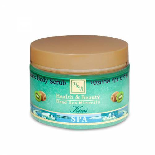 Exfoliant aromatic pentru Corp - Health and Beauty Dead Sea - fara parabeni - Kiwi - 450 gr