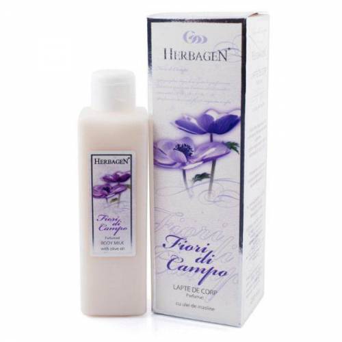 Lapte de Corp Parfumat cu Ulei de Masline Fiori di Campo Herbagen - 200ml