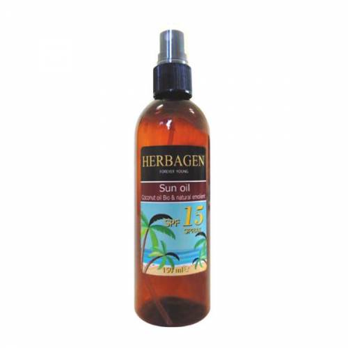 Ulei de Plaja Spray SPF 15 Herbagen - 150ml