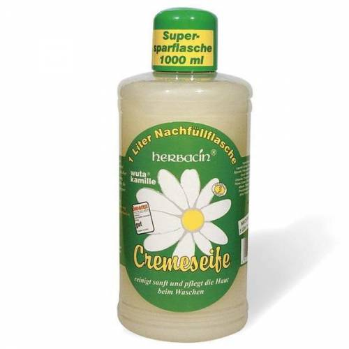 Rezerva sapun-crema lichid cu musetel - Herbacin - 1000 ml