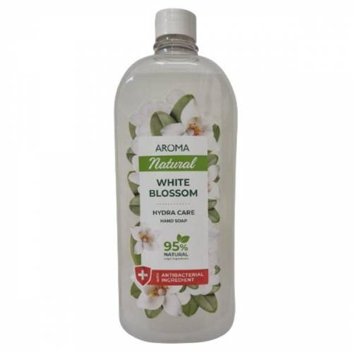 Rezerva Sapun Lichid Cu Aroma Florala - Aroma Natural White Blossom Hydra Care Hand Soap Refill - 900 ml