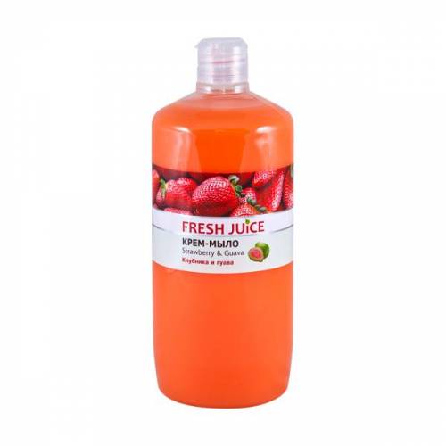 Sapun Lichid Cremos cu Lapte de Orez - Extracte de Capsuni si Guava Fresh Juice - 1000 ml