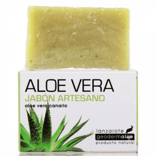 Sapun artizanal dermatocosmetic cu Aloe Vera Bio din Insulele Canare GeodermAloe - 100 g - GeodermAloe