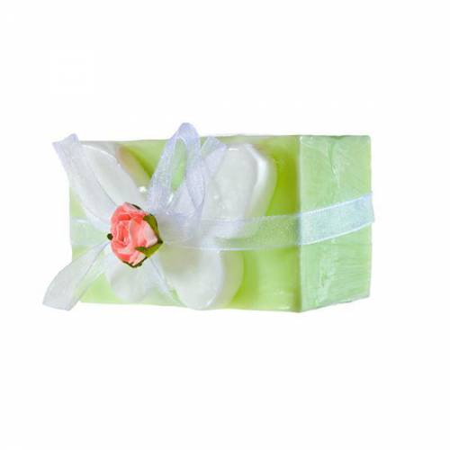 Sapun decorativ fluture verde si glicerina - Organique - 100 gr