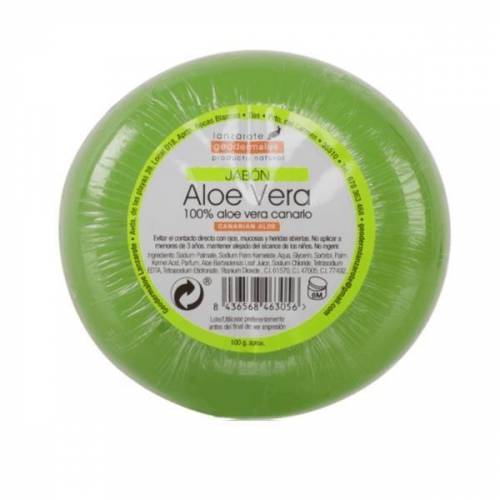 Sapun dermatocosmetic rotund cu Aloe Vera Bio GeodermAloe - 100 g - GeodermAloe