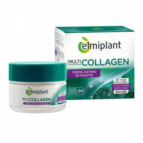 Collagen Crema Antirid Noapte Elmiplant - 50ml