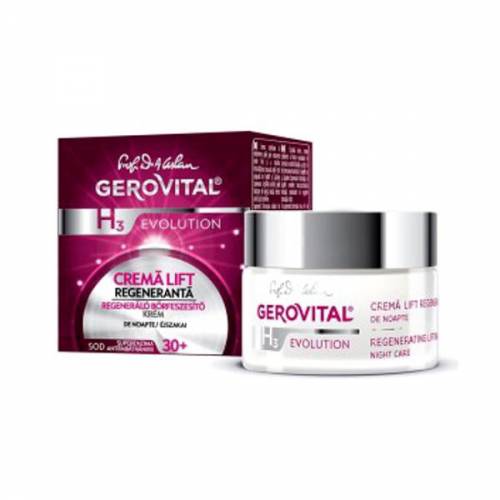 Crema Lift Regeneranta de Noapte - Gerovital H3 Evolution Regenerating Lifting Night Care - 50ml