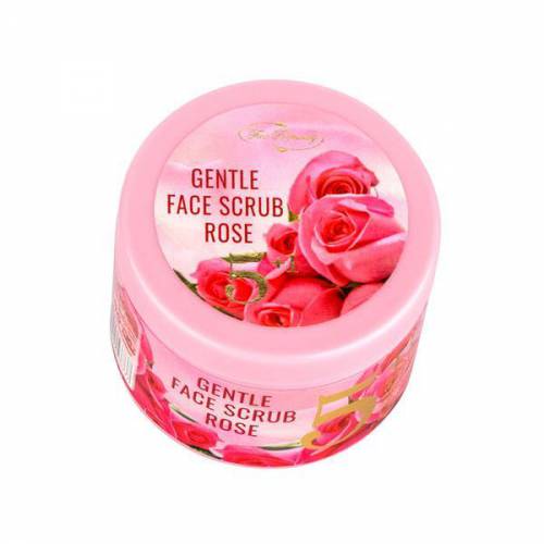 Scrub pentru fata 5 in 1 - Gentle Face Scrub Rose - Fine Perfumery - 100 ml