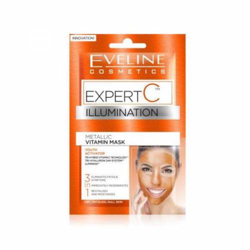 Masca de fata - Eveline Cosmetics - Expert C - Illumination 3 in 1 - 10 ml