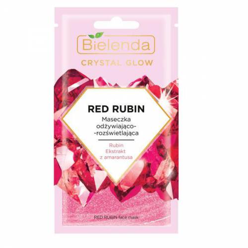 Masca de Fata Hidratanta si Iluminatoare Bielenda Crystal Glow Red Rubin 8g