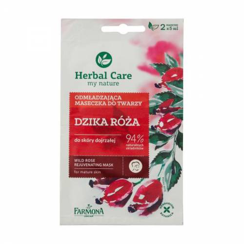 Masca Rejuvenanta cu Trandafir Salbatic - Farmona Herbal Care Wild Rose Rejuvenating Mask - 2 x 5ml
