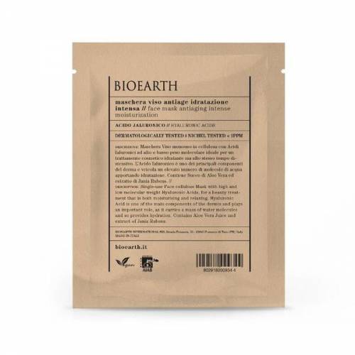 Masca pentru Ten Antirid cu Acid Hialuronic - Tip Servetel - Bioearth - 1 buc