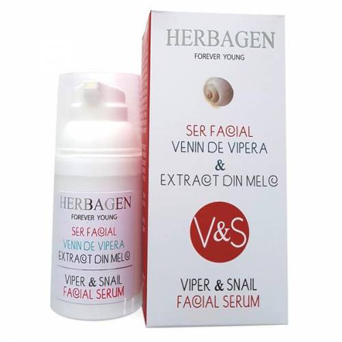 Ser Facial cu Venin de Vipera si Extract din Melc Herbagen - 30g