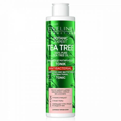 Tonifiant Curatare Antibacteriana Eveline Cosmetics Botanic Expert Tea Tree 225ml