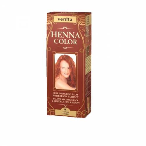 Balsam Colorant cu Extract de Henna Henna Sonia - Nr6 Rosu Titan - 75 ml