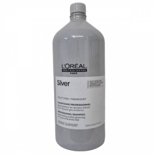 Sampon pentru Par Gri - Alb - Grizonat - L'Oreal Serie Expert Professionnel Magnesium Silver Shampoo 1500ml