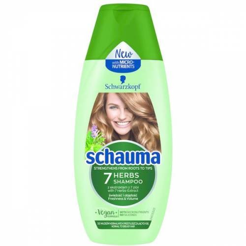 Sampon cu 7 Plante pentru Par Normal Spre Gras - Schwarzkopf Schauma 7 Herbs Shampoo for Normal to Grasy Hair - 250 ml