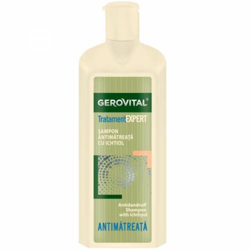 Sampon Antimatreata cu Ichtiol - Gerovital Tratament Expert Antidandruff Shampoo with Ichthyol - 250ml