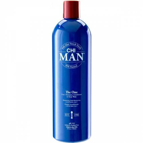 Sampon - Balsam si Gel de Dus pentru Barbati - Chi Man The One 3-in-1 Shampoo - Conditioner & Body Wash - 739 ml