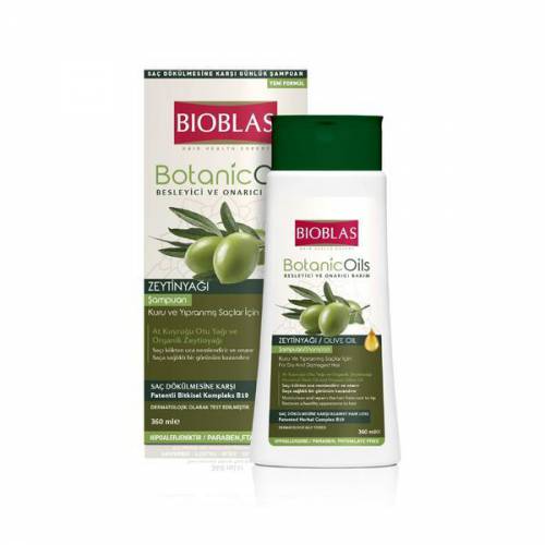 Sampon Bioblas Botanic Oils cu ulei de masline pentru par uscat si deteriorat - 360 ml