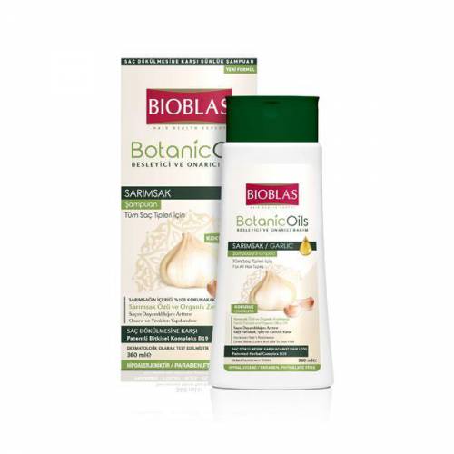 Sampon Bioblas Botanic Oils cu ulei de usturoi pentru toate tipurile de par - 360 ml
