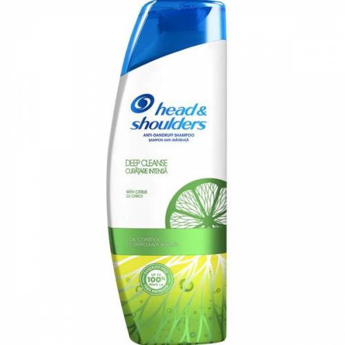 Sampon pentru Curatare Intensa Antimatreata si Controlul Sebumului - Head&Shoulders Anti-dandruff Shampoo Deep Cleanse Oil Control - 300 ml