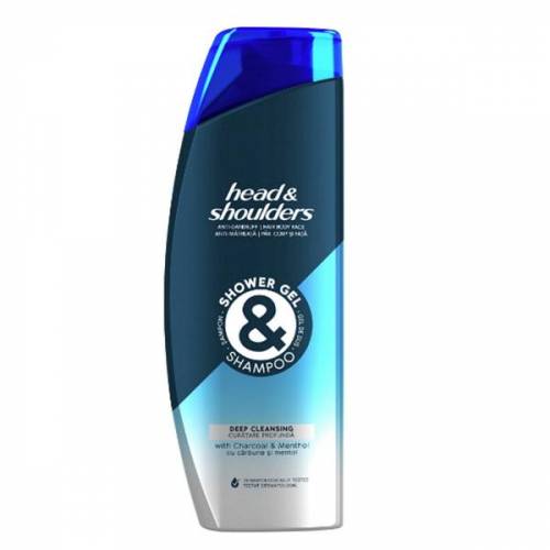 Sampon si Gel de Dus pentru Barbati Antimatreata si Curatare Profunda - Head&Shoulders Anti-Dandruf Shower Gel& Shampoo Deep Cleansing - 360...
