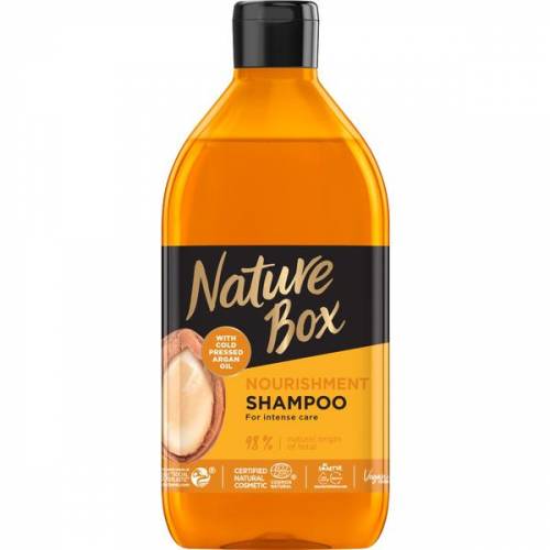 Sampon Nutritiv cu Ulei de Argan Presat la Rece - Nature Box Nourishment Shampoo with Cold Pressed Argan Oil - 385 ml