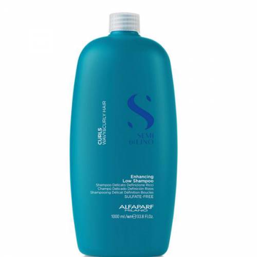 Sampon pentru Par Cret sau Ondulat - Semi di Lino Curls Enhancing Low Shampoo Alfaparf Milano - 1000 ml