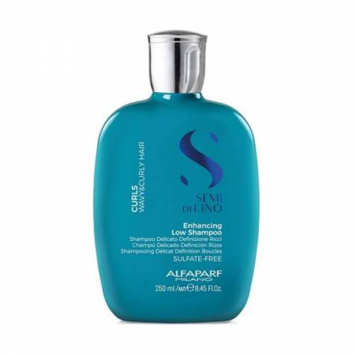 Sampon pentru Par Cret sau Ondulat - Semi di Lino Curls Enhancing Low Shampoo Alfaparf Milano - 250 ml