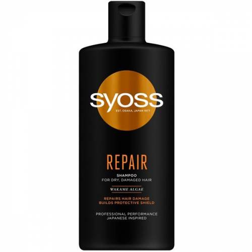Sampon Reparator pentru Par Uscat si Deteriorat - Syoss Professional Performance Japanese Inspired Repair Shampoo for Dry - Damaged Hair - 440 ml