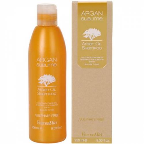 Sampon cu Ulei de Argan fara Sulfati - FarmaVita Argan Sublime Argan Oil Shampoo Sulphate Free - 250 ml